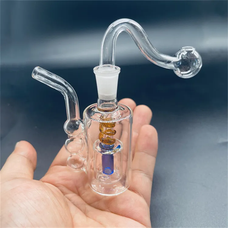 Glass Dab Rigs Pipes Oil Burner Mini Hookah Smoking Pipe Bong Hand
