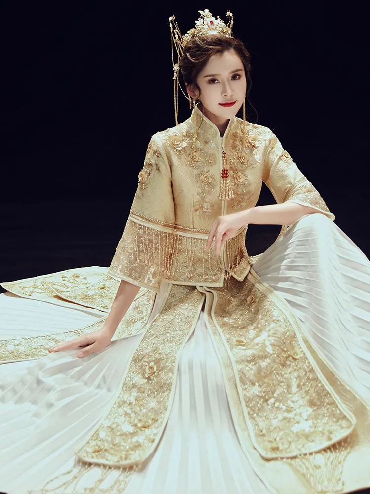 White Chinese Wedding Dress