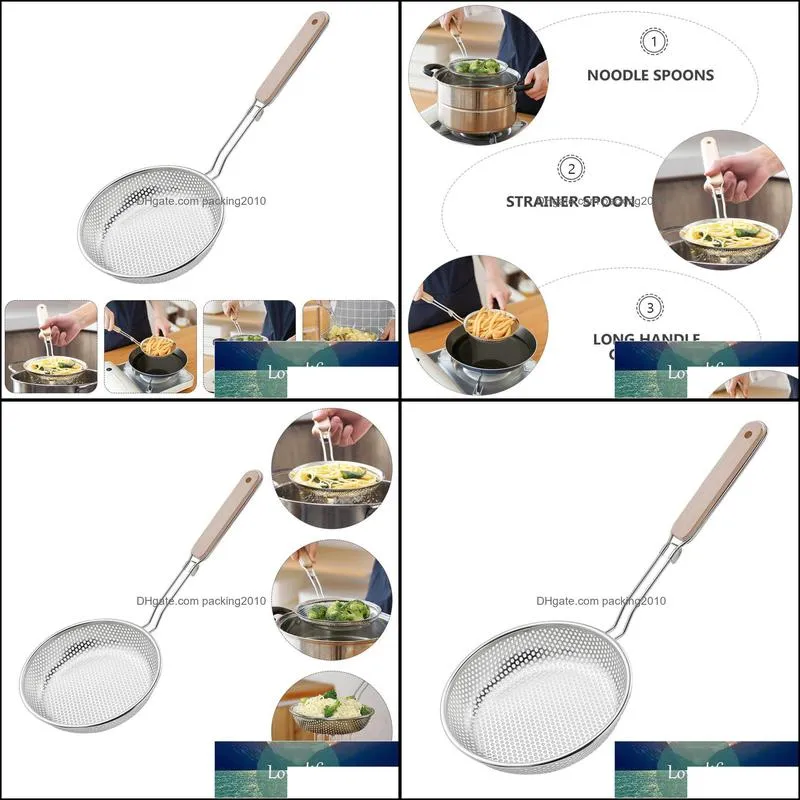 1pc Multi-purpose Colander Strainer Spoon Noodle Filter Spoon for Restaurant
