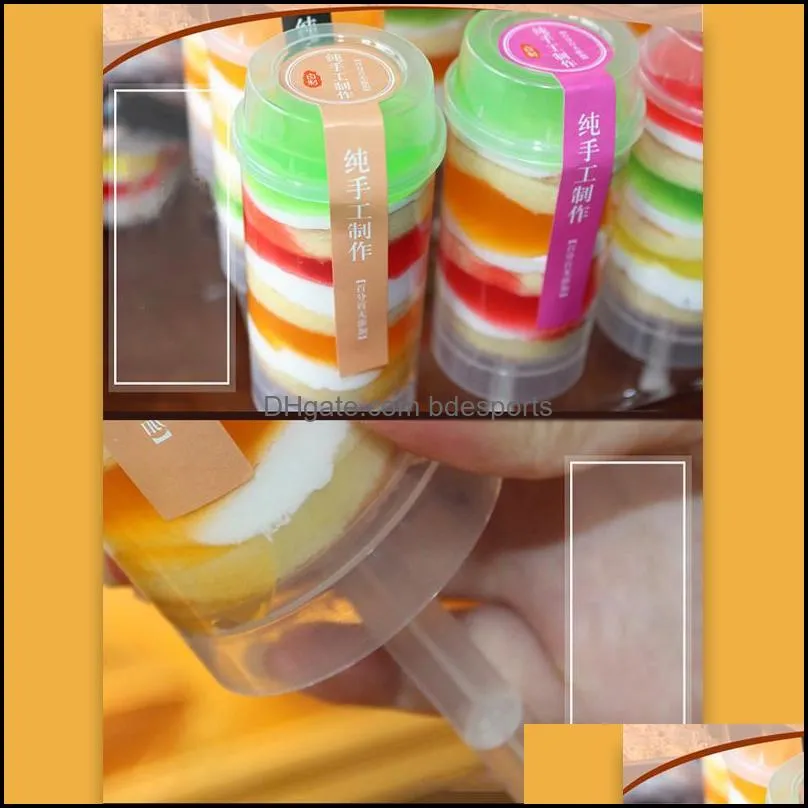 Push Up Containers Cupcake Plastic Food Grade Cake Lid Container For Party Decorations Baking Round Shape Tools