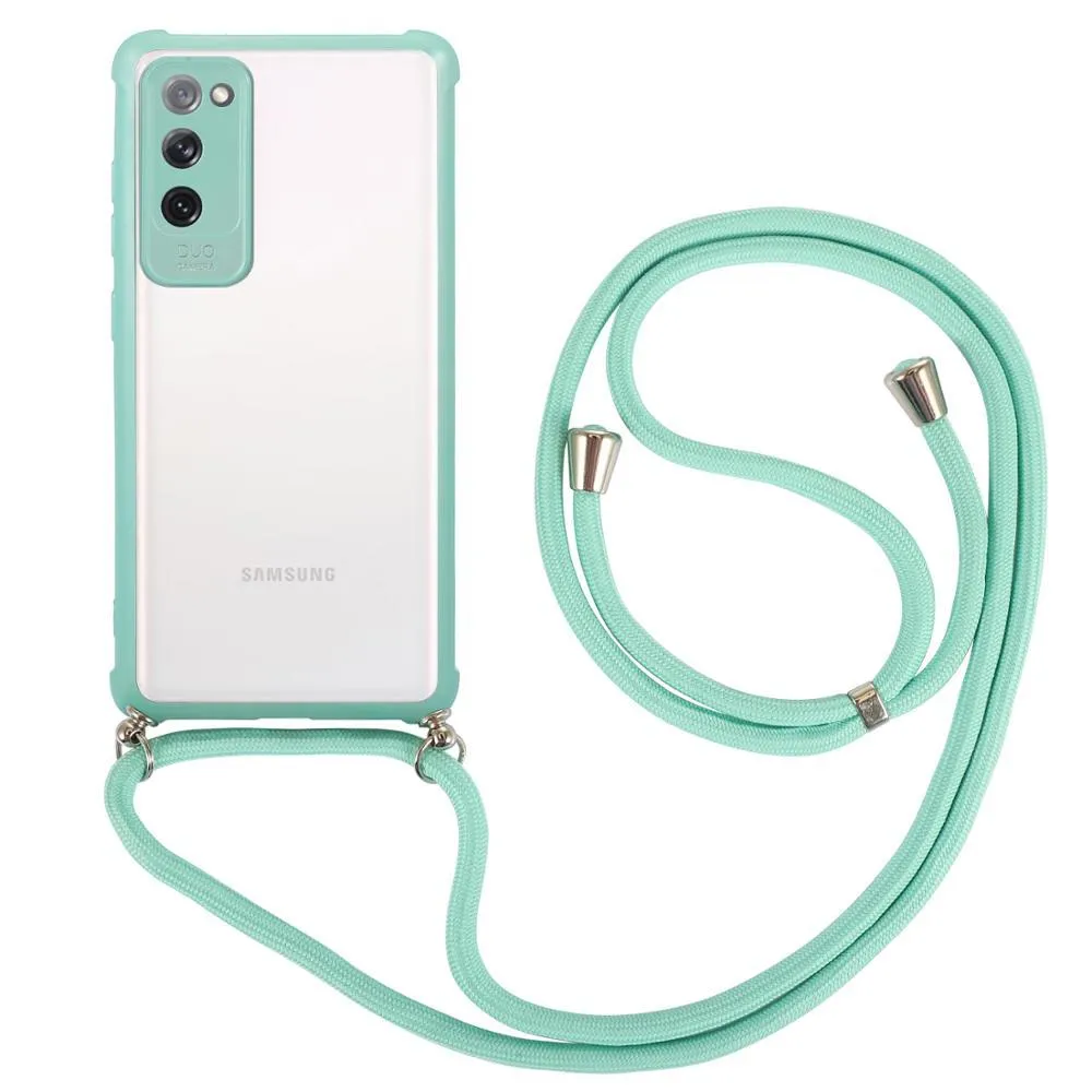 Crossbody ремешок прозрачный бампер чехол для телефона для Samsung Note 20 S20 Ultra S20 Plus A71 A31 A41 A51 A50 ремешок ремешок задняя крышка