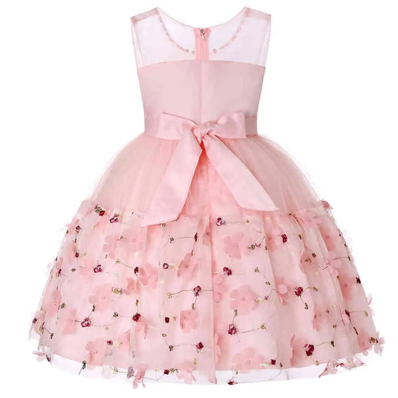Korean Style Kid Birthday Dress Wear voor 6 jaar oud bloemenmeisje trouwjurk zomer meisje japon ontwerppoto's voor feest y220510