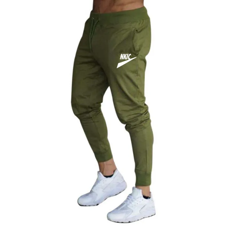 Men Fashion Casual Jogger Pants Streetwear Cargo Pants Men's Brand LOGO Slim Fit Trousers Fitness Gyms Sweatpants Mens