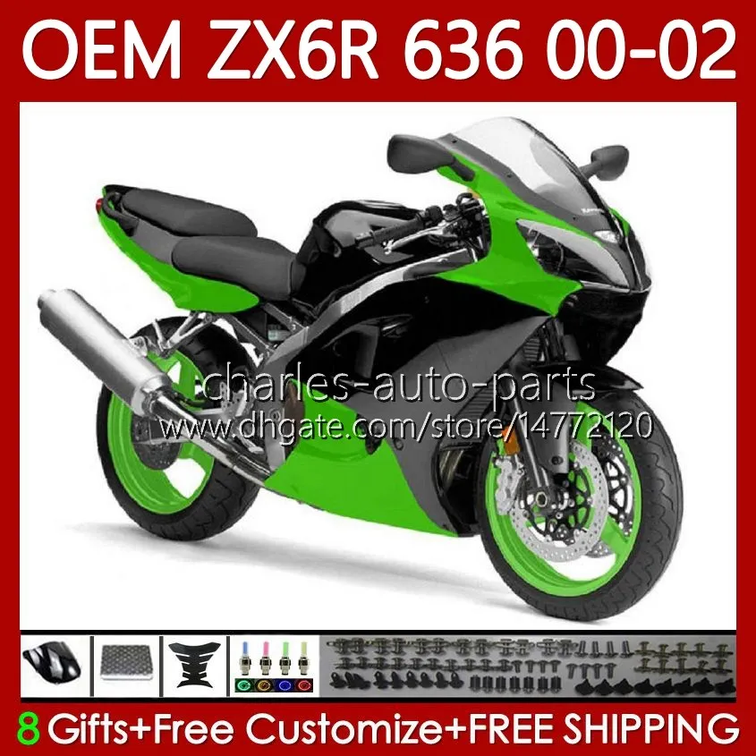 OEM Body for Kawasaki Ninja ZX 636 600CC ZX-600 ZX-6R ZX636 ZX6R 00 01 02 37HC.33 Röd svart NYHET ZX 600 CC 6 R ZX 6R ZX600 COWLING ZX-636 2000 2001 2002 Injektionsformmission