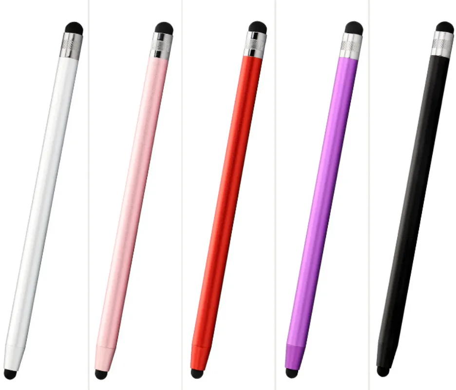 Crayon universel double double silicone tactile tactile écran capacitif stylet stylet pour tablette smartphone