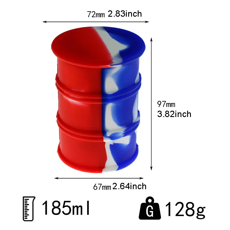 silicone jar tobacco barrel for gasoline storage-Shaped Silicone Smoke