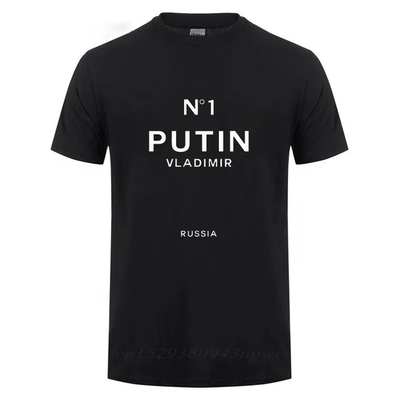 N1 Vladimir Putin Presidente Rússia T-Shirt Masculino Adulto Colar Redondo Algodão Manga Curta T-Shirt T-Shirt Man's Tops Tee 220429