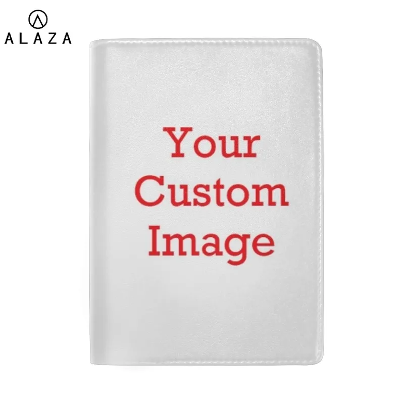 Immagine personalizzata Cover Moda Donna Uomo Portafoglio da viaggio in vera pelle Custodia di alta qualità per passaporti 220711