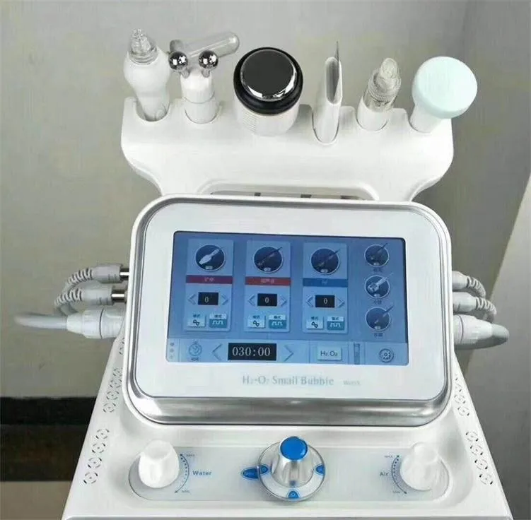 Portable 6 in 1 Hydrodermabrasion Facial Machine H2 O2 Aqua Hydro Dermabrasion Clean Solution