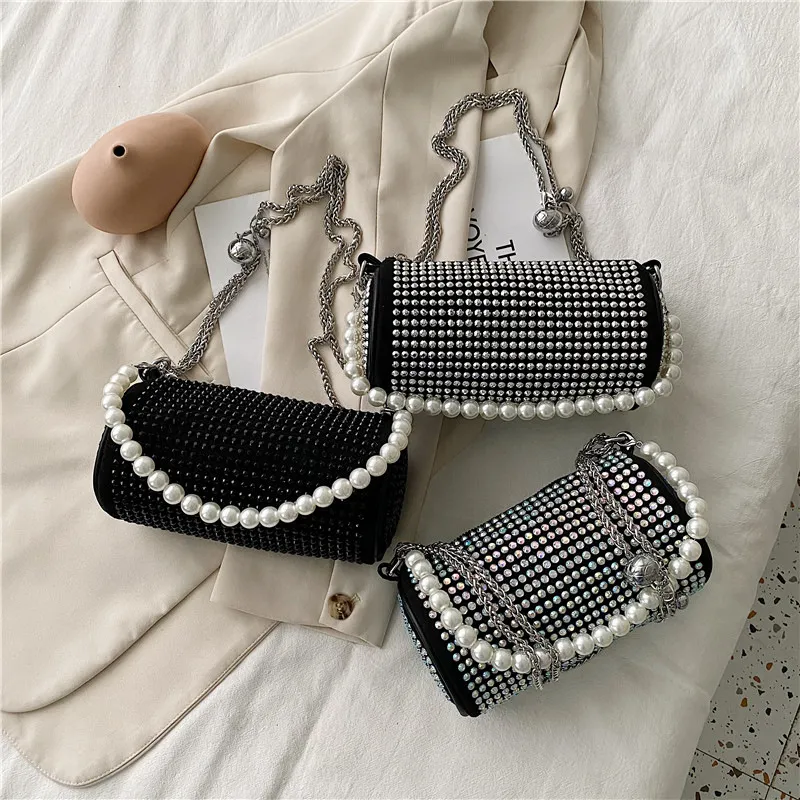 CrossBody Shoulder bags Luxurys designers High Quality Fashion womens Handbags wallets ladies Clutch Diamond chain mini pillow Bag purse 2022 Totes Handbag