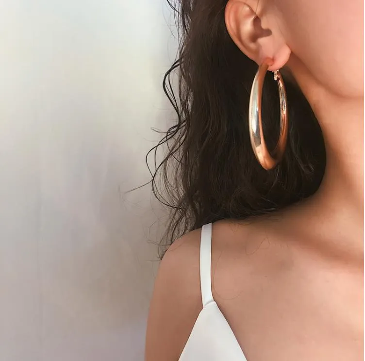 Creating Happiness Hoop Earrings In Orange • Impressions Online Boutique