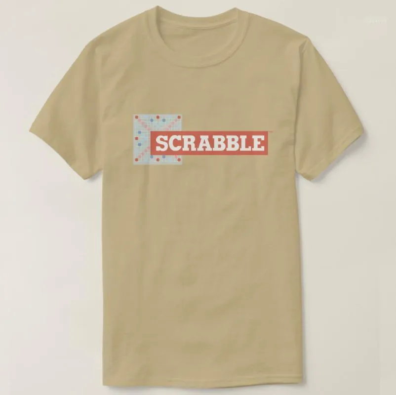Męskie Koszulki 2022 Drukowane Mężczyźni T Shirt Bawełniane Krótki Rękaw Vintage Scrabble Logo Koszulka Kobiety Tshirt