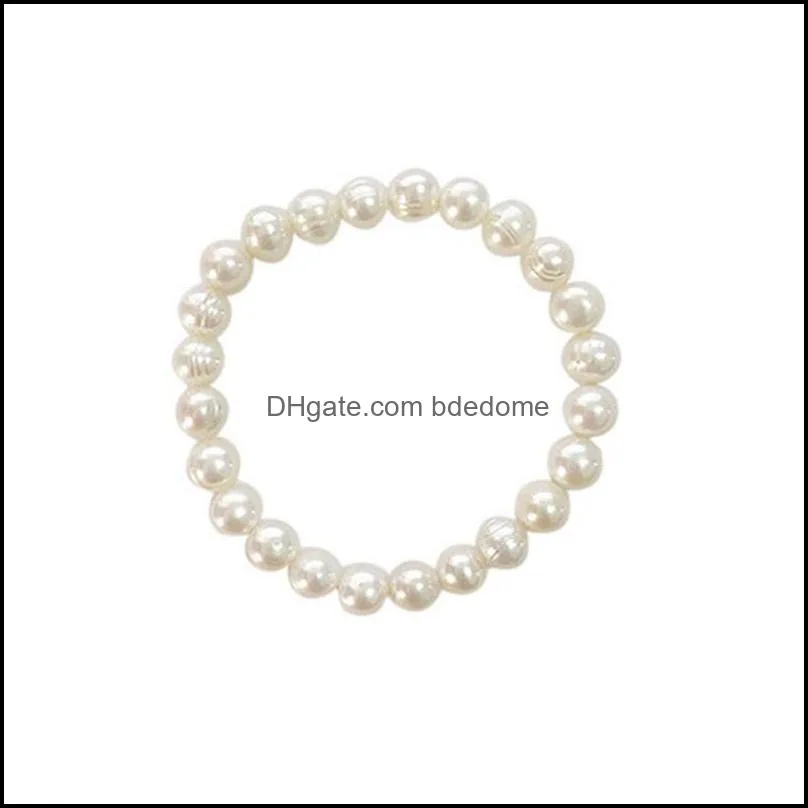 bangle freshwater pearl bracelet natural for girls jewelry women fashion simple party wedding jewelr s3t6