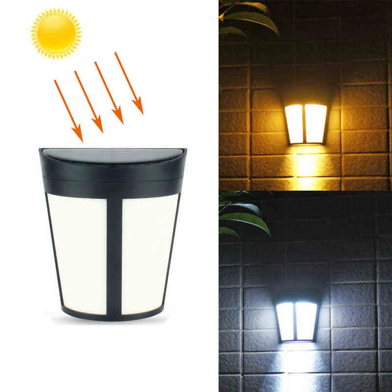 LED Solar Power Light Control Wall Light 6 LEDs Outdoor Waterproof Energy Saving Auto ON/OFF Garden Yard Landscape Lighting