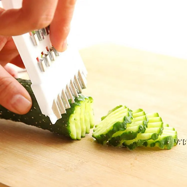 Éplucheur en acier inoxydable Râpe Trancheuses manuelles Outils de légumes Coupe-concombre Fruit Peel Shredder Slicer Accessoires de cuisine CCB15388