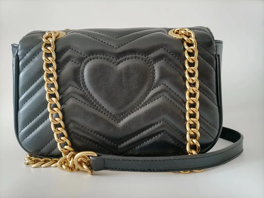 Bolso de hombro para mujer, bolso de mano de cuero Pu para mujer, bolso de moda para mujer, cadena cruzada para mujer, bolso femenino de Color puro Hei