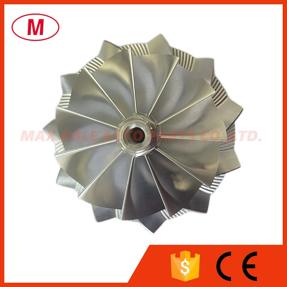 GTX4708 804878-5002S 79.83 / 108.40mm 11 + 0 Ostrza Wysokiej wydajności Turbosprężarka Turbo Billet Compressor Wheel / Aluminium 2618 / Frezarki do wkładu / Chra / Core