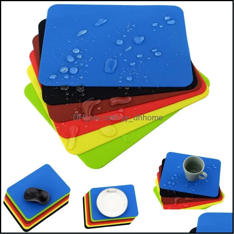 silicone anti heat table mat office creative fashion mouse pad non slip cup holder washable rectangle placemat kitchen accessory