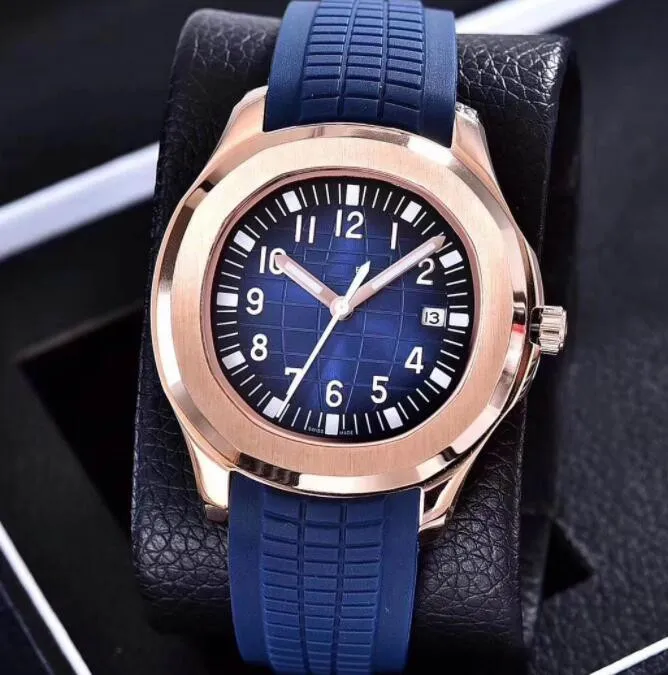 Muitas cores relógios de luxo homens relógios mecânicos automáticos clássico estilo 40mm 40 mm aço inoxidável tira de borracha de melhor qualidade relógios de pulso safira super luminosa