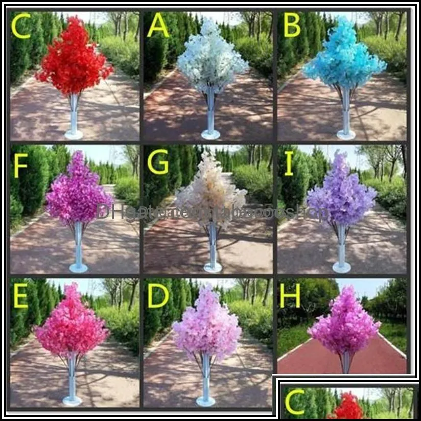 Decorative Flowers & Wreaths Festive Party Supplies Home Garden Wedding Decoration 5Ft Tall Slik Artificial Cherry Blossom Tree Roman