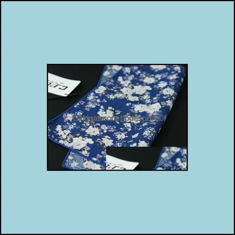 Textiles Home & Garden10Pcs /Lot 27Colors Selectable Korean Fashion Designer High Quality Mens Pocket Square Handkerchief Print Flower