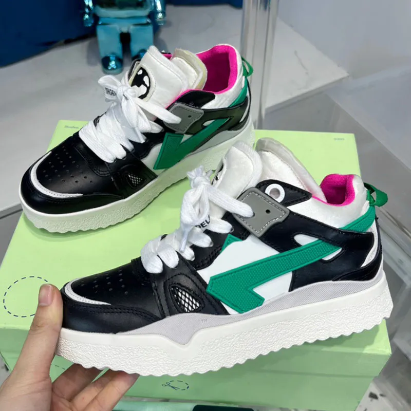 2022 Nieuwe topversie Casual schoenen Heren dames mode klassieke bovenkant pijl ontwerppaar stijl stijl kleurblok pijl schoens designer sneakers