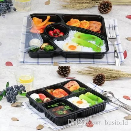Free shipment Food grade PP material take away food packing boxes high quality disposable bento box for restaurant