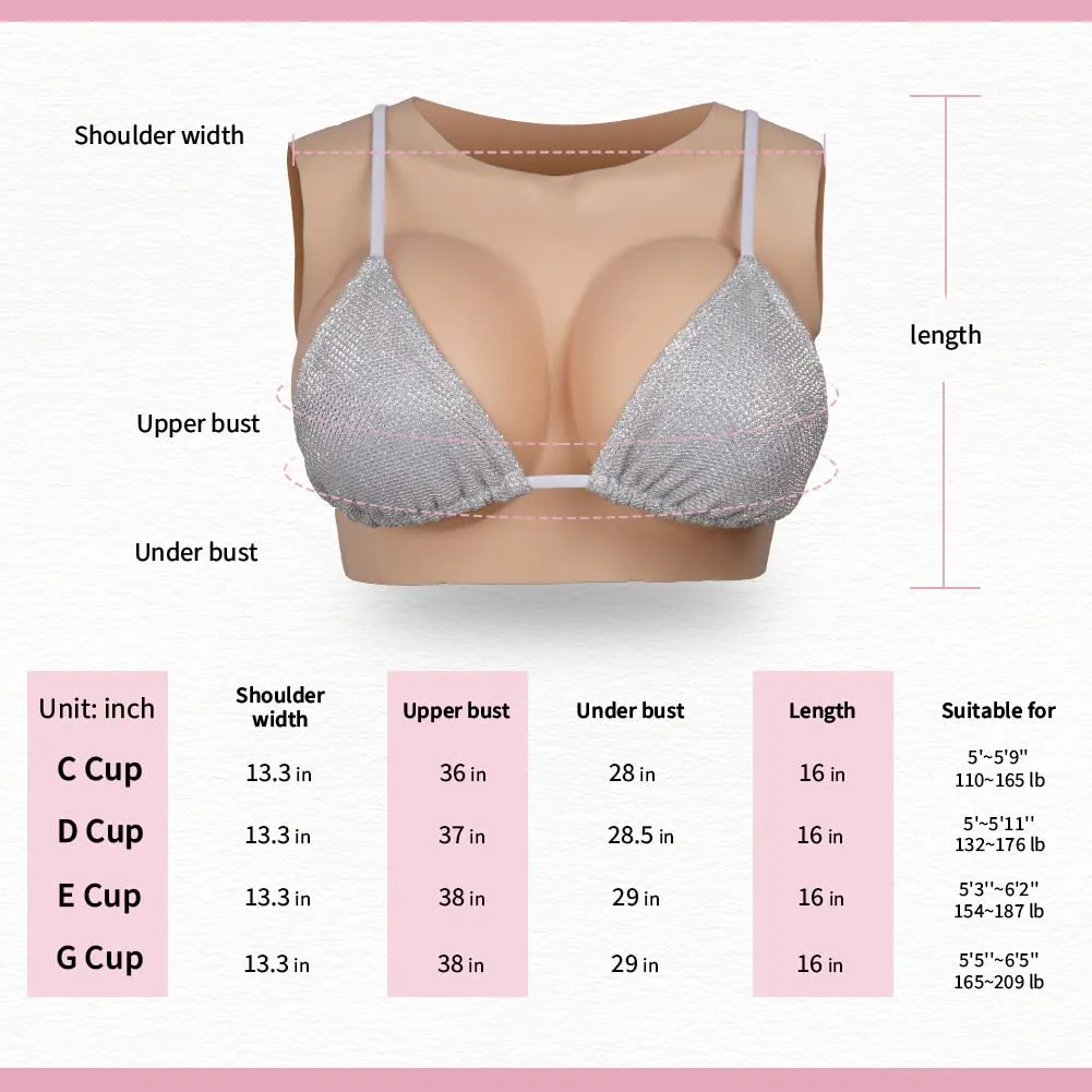Crossdresser Breast Cotton Filled D Cup Realistic Fake Boobs Silicone  Breastplates Forms Artificial Breast Breast Silicone for Crossdressers  Prothesis Cosplay 1 Ivory : : Clothing, Shoes & Accessories
