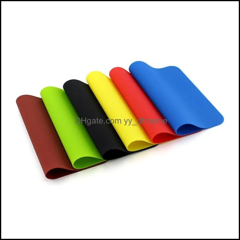 silicone anti heat table mat office creative fashion mouse pad non slip cup holder washable rectangle placemat kitchen accessory