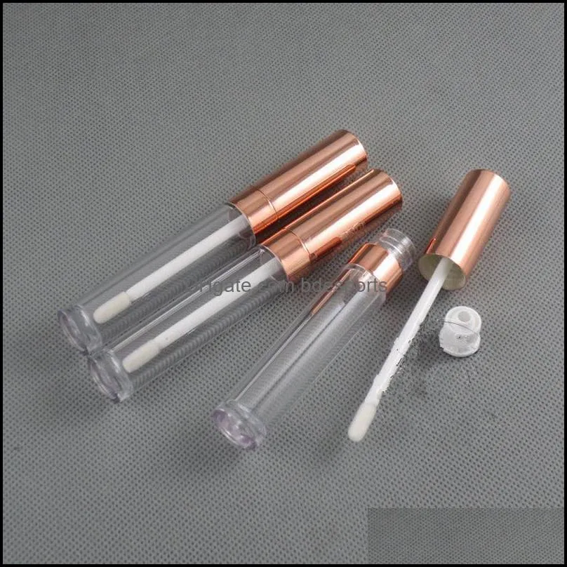 100pcs/lot AS Lipgloss Bottle High Quality Container 6ml Lip Gloss Case Packaging F20211168 Storage Bottles & Jars