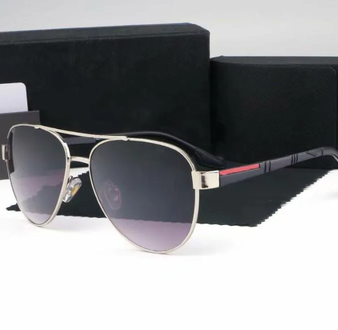 Luksusowe owalne okulary przeciwsłoneczne dla mężczyzn designerskie letnie odcienie spolaryzowane okulary czarne vintage duże okulary przeciwsłoneczne kobiet męskie okulary przeciwsłoneczne z pudełkiem