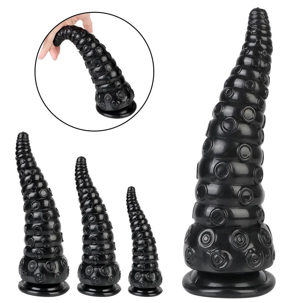 Anus anal wtyk dildo Octopus tyłek masaż prostaty masażer dorosły produkt z ssącą kubek macki Dildos Sexy Toys