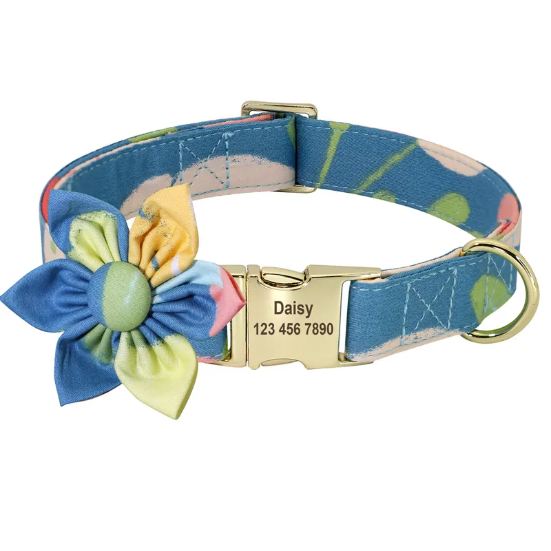 Personalized Pet Collar with Engraved ID Tag - Custom Cat & Dog Collar ...