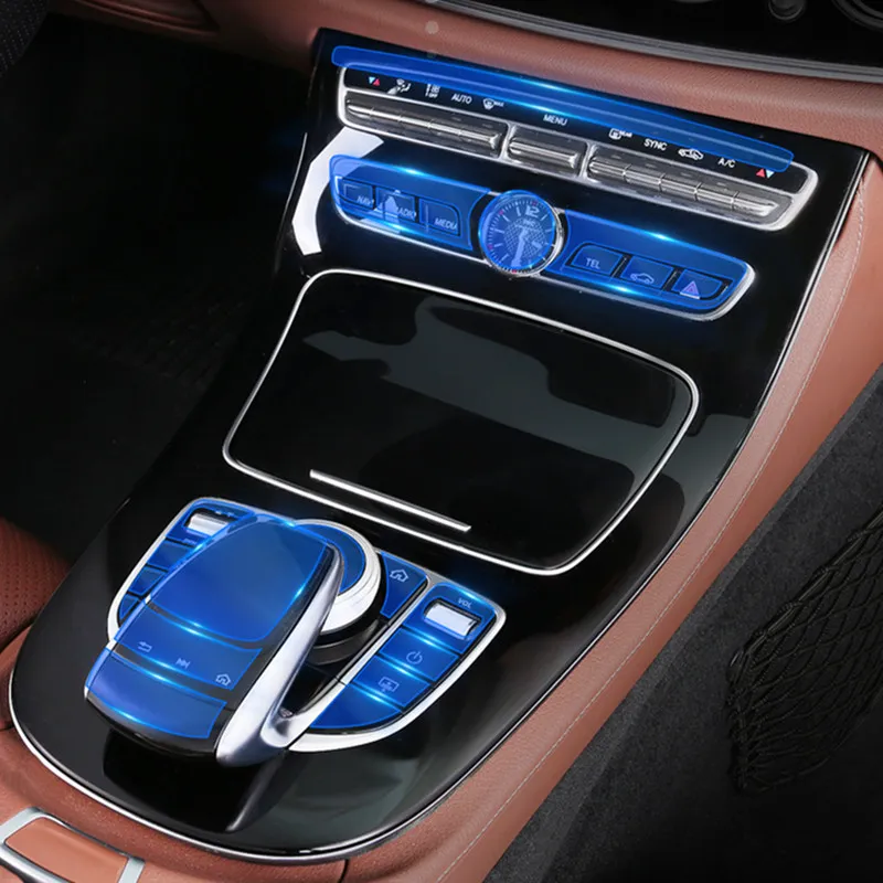 Auto Center Konsole CD Panel AC Multimedia Maus Tasten TPU Schutz Film Für Mercedes  Benz C E GLC Klasse W205 W213 X253255J Von 8,76 €