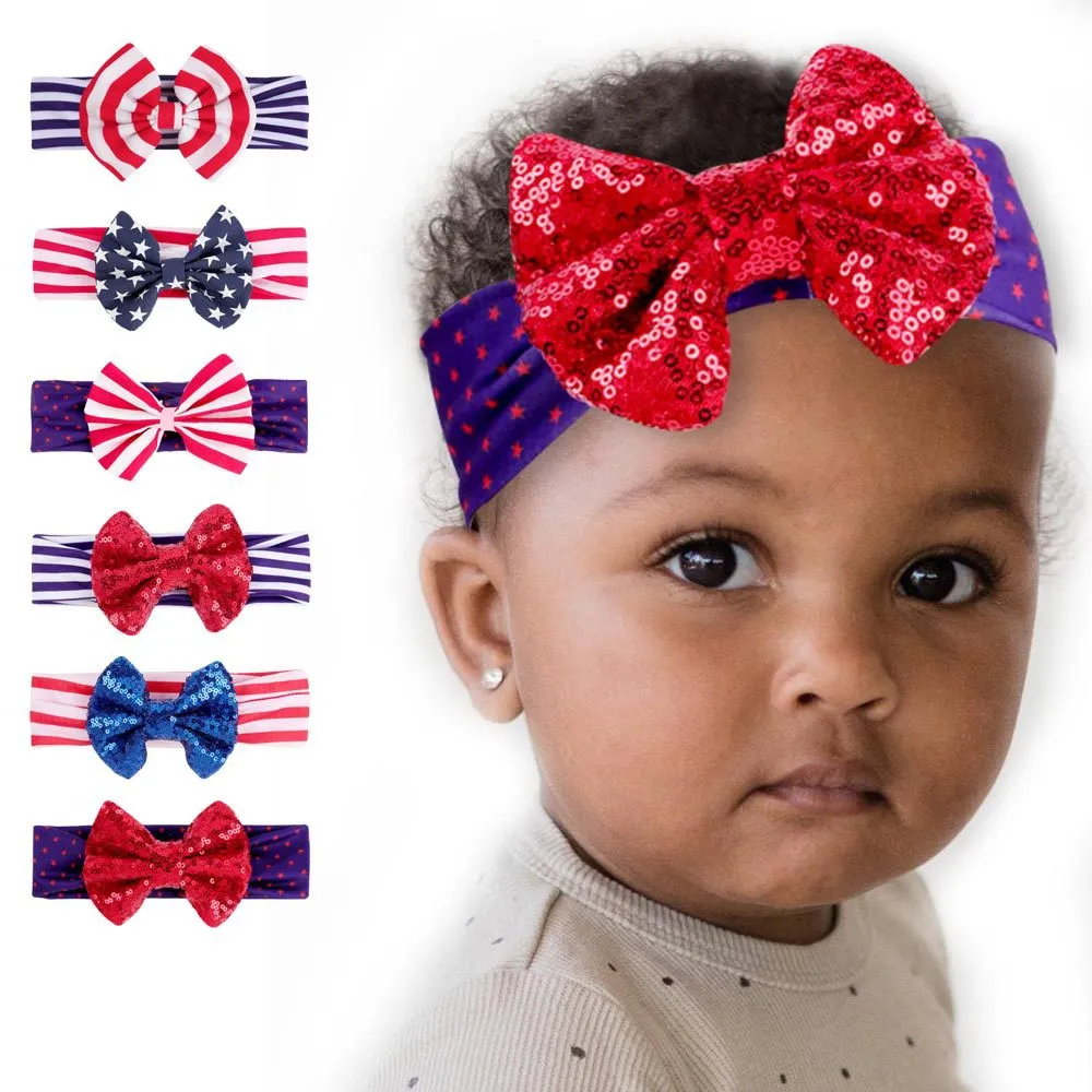 FD6550 USA Flag Headbands For Women Girls Babies ... From 