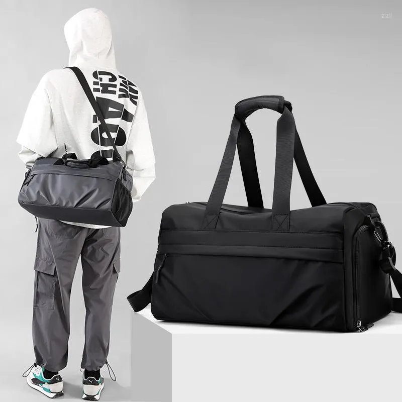 Duffel Bags High-end Quality Men's Travel Handbags Fashion Brand Design Man Duffle Large Capacity Wet And Dry Separation Fitness