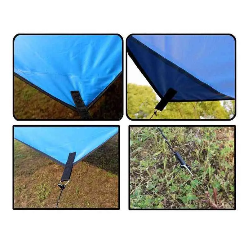 Waterproof UV Heavy Duty Shade Sail Canopy Outdoor Beach Camping Shade Shelter Canopy Shelter E8M2 H220419