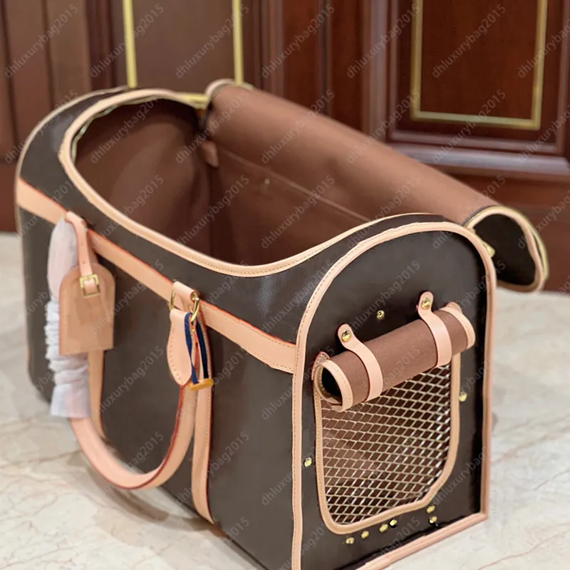 Luxury Designer Diaper Bag Tote For Dogs And Cats Breathable, Classic