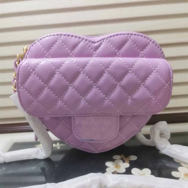 Borse firmate a forma di cuore a tracolla Mini borse a tracolla moda Borse dolci carine Borse di lusso Borsa da donna in pelle