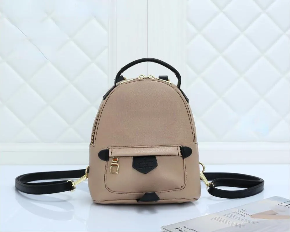 LUXURY Famous Women's Backpack BOSPHORE Bag Designer Brand Back pack Brown Flower Womens Handbag Vintage school bags