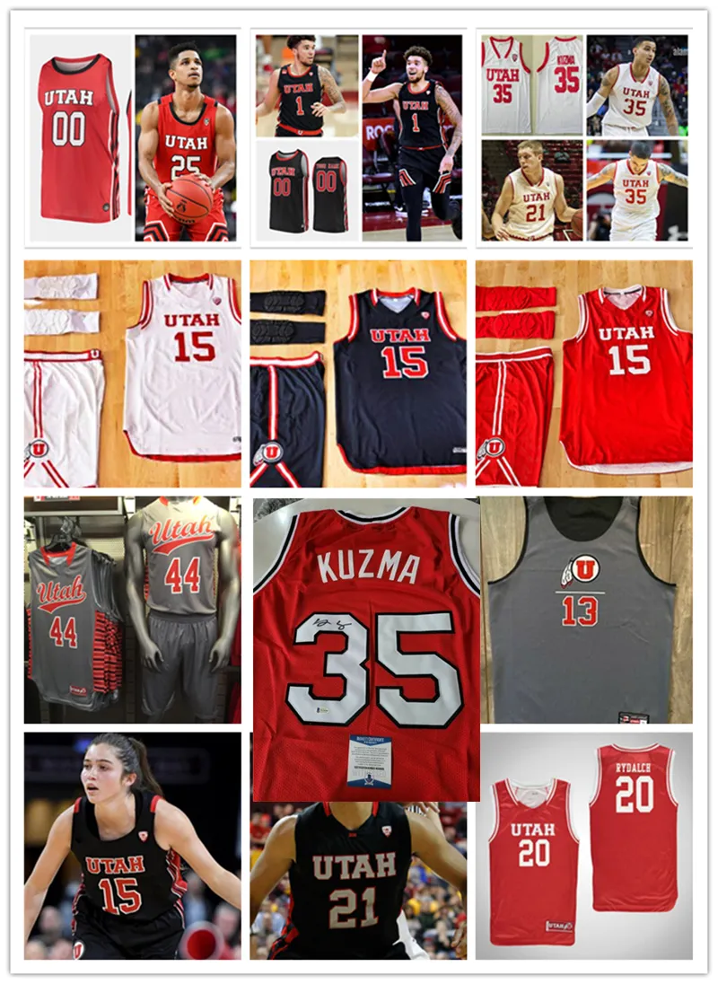 NCAA 35 Kyle Kuzma Jersey Custom UU Stitched College Basketball Maglie 33 Vern Gardner 44 Keith Van Horn 22 Arnie Ferrin 41 Art Bunte 12 Billy McGill Maglie