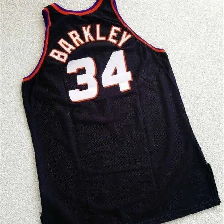 Chen37 Custom Men Youth Women Charles Barkley 94 95 게임 착용 Jersey Basketball Jersey Size S-5XL 또는 사용자 정의 이름 또는 번호 저지