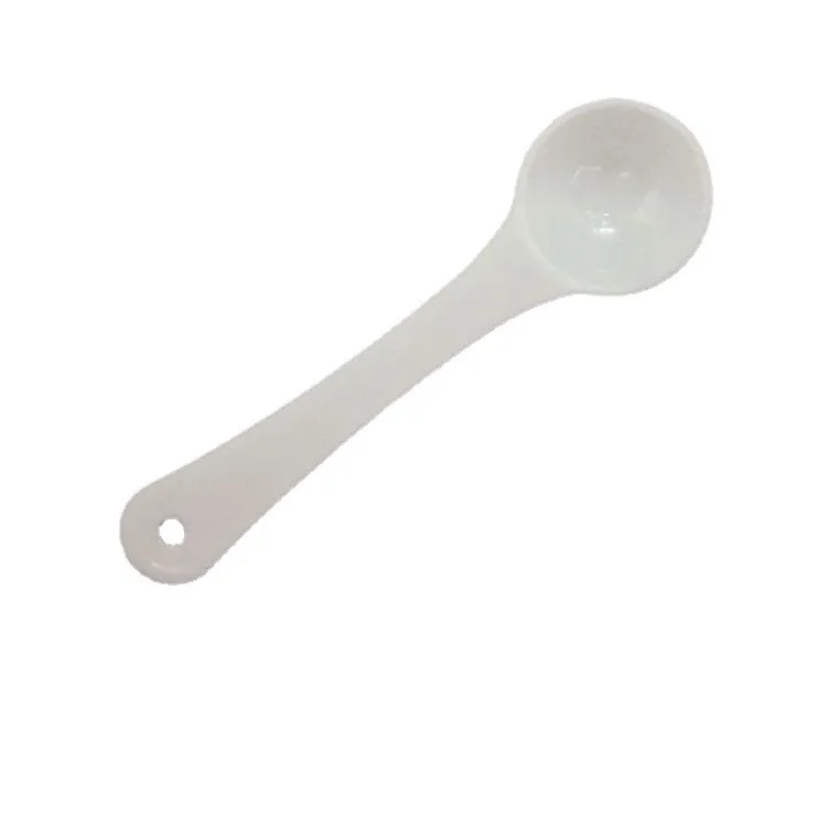 wholesale 1G Professional Plastic 1 Gram Scoops Spoons For Food Milk Washing Powder Medcine White Measuring Spoons DH9489