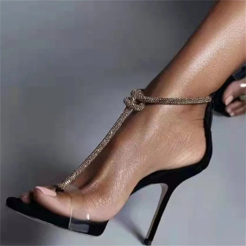 WHNB Женщина на высоких каблуках дизайн бренда дизайн модные сандалии женщины заостренные шпильки сексуальные сандалии Mujer 220516