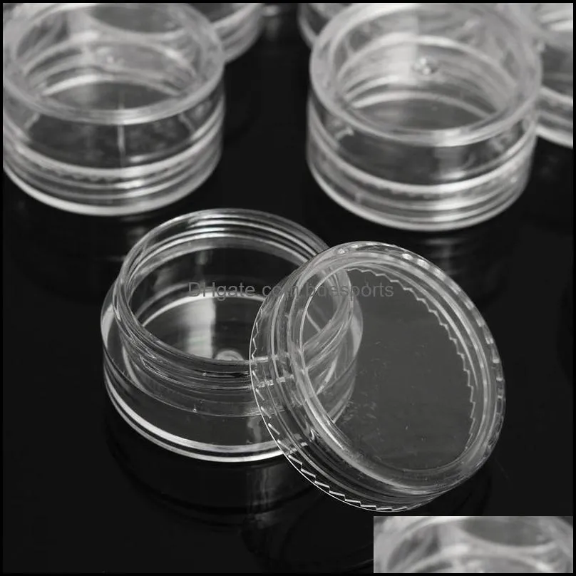 Transparent Small Bottle 2g/2.5g Cosmetic Empty Jar Pot Eyeshadow Lip Balm Face Cream Sample Container