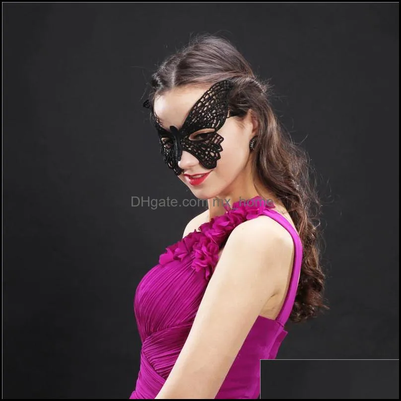 39 Styles Halloween Party Mask Lady Sexy Lace Black Mask Masquerade Black Cutout Blinder Fancy Dress Costume Cosplay Party Props