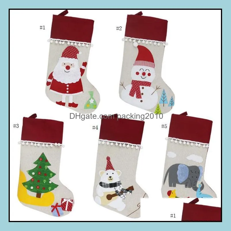 Kerstdecoraties feestelijke feestbenodigdheden huizen tuin linnen kous santa kerstboom hangende sokken kinderen geschenken st dhiur