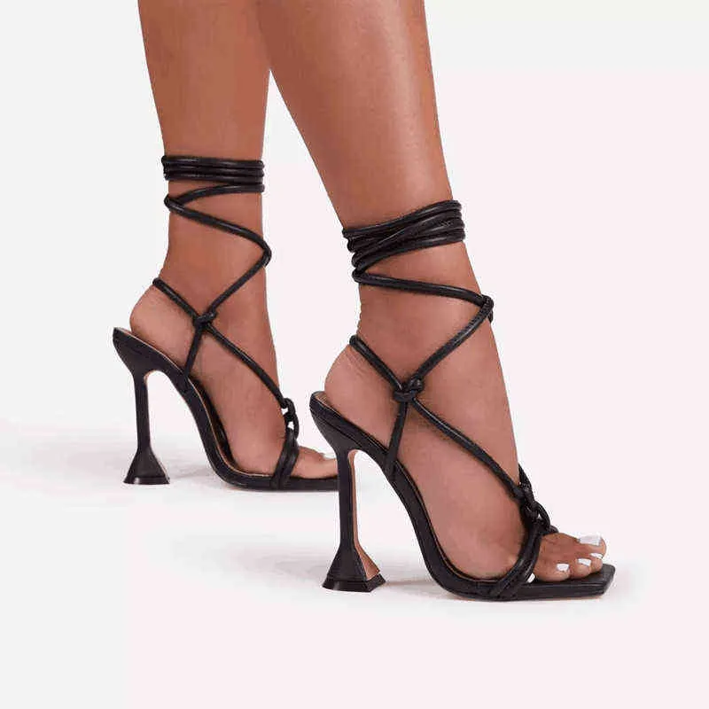 Slipper New Women Sandal 2023 Summer Shoe Sexy Dre High Heel Fashion Strap Open Toe Pump Gladiator Female 220622