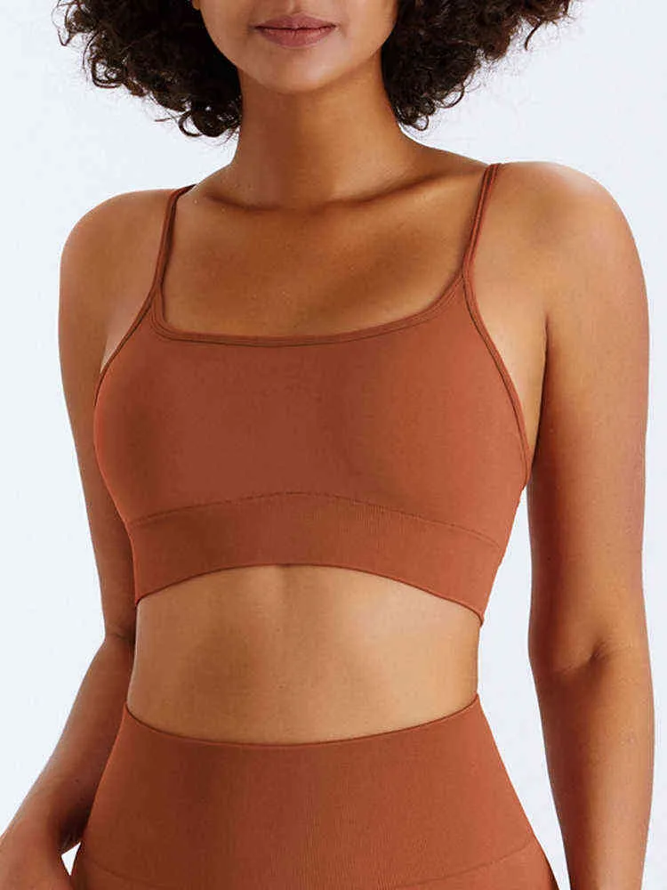 ASHEYWR femmes soutiens-gorge sans couture Push Up haute élastique antichoc rassembler soutien-gorge haut Sexy solide Fitness sous-vêtements entraînement femme T220726