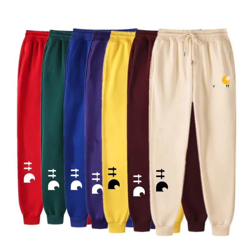 Homens Ogger Calças Homens e Mulheres Casual Carharttpants Sweatpants Long Solid Cor Calças Carga